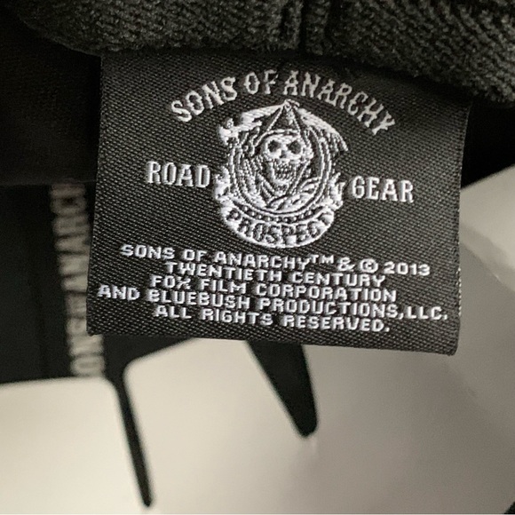 Sons of Anarchy Hat SAMCRO Fitted Black & White Bikercore Reaper TV Casual Y2K - Picture 6 of 8